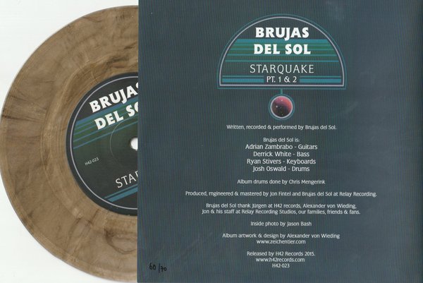 BRUJAS DEL SOL -Starquake- 7" clear/gold glitter vinyl  lim. 70)
