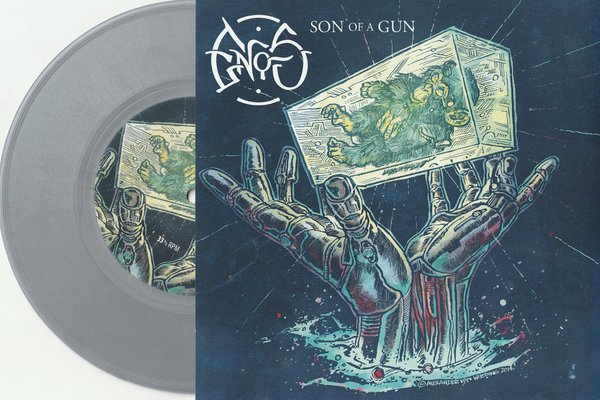 MANGOO/ENOS -Son of a Gun​/​The Grey Belly- SILVER vinyl 7" (ltd. 20)