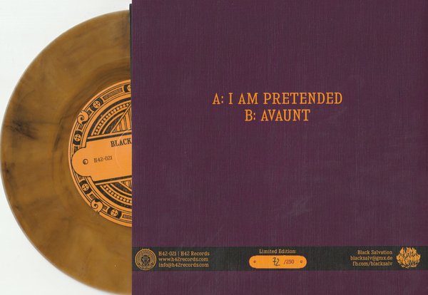 Black Salvation 'I Am Pretend' 7"-vinyl black/orange - vinyl (misscolored)