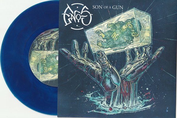 ENOS / MANGOO 'Son of a gun/The Grey Belly' 7" vinyl blue (ltd. 100)