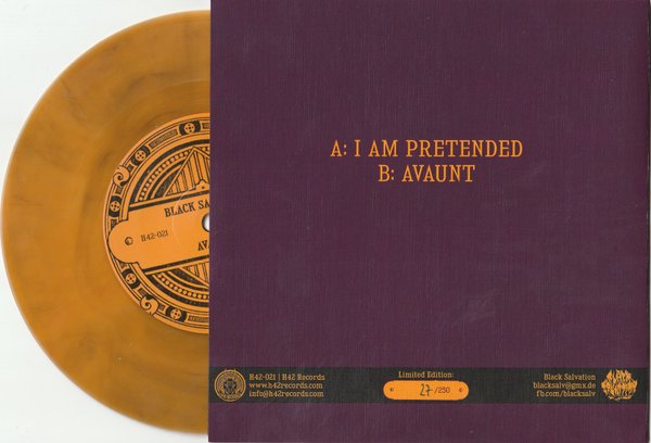 Black Salvation 'I Am Pretend' 7"-orange vinyl (ltd. 50)