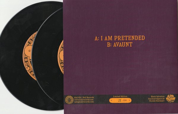 Black Salvation 'I'm Pretend/Avaunt ' Double 7" edition (ltd. 25)