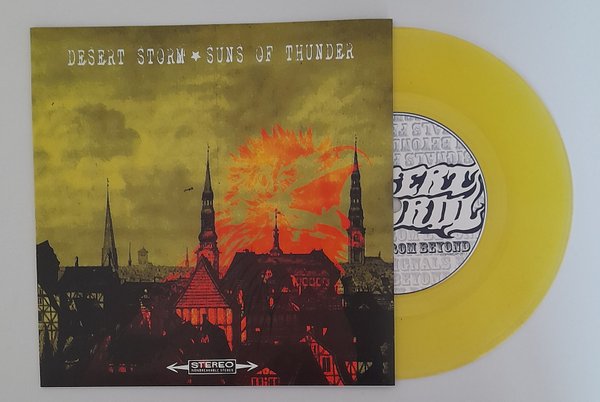 DESERT STORM/SUNS OF THUNDER -Split 7"- yellow vinyl with yellow artwork (ltd. 100)
