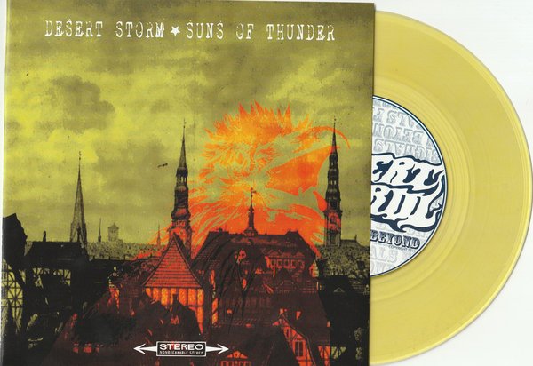 DESERT STORM/SUNS OF THUNDER -Split 7"- yellow vinyl with yellow artwork (ltd. 100)