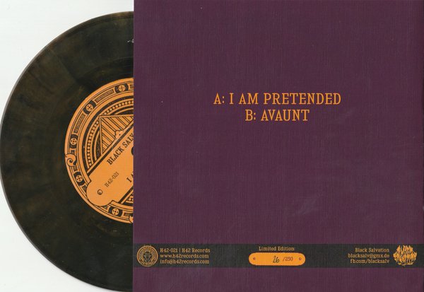 Black Salvation 'I Am Pretend' 7"-vinyl black marbled (miss -colored)